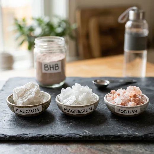 Calcium, magnesium and sodium